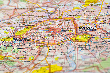 Image showing Paris map