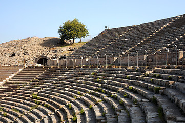 Image showing Rows of Ancient Theater in Ephesus