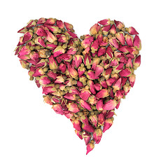 Image showing Rosebud Heart Beauty