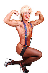 Image showing Bodybuilding woman.