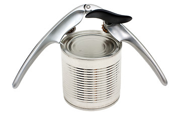 Image showing Canned foods and can-opener