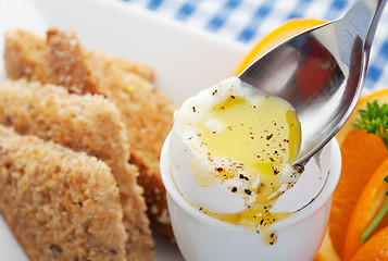 Image showing Egg breakfast