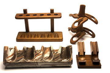 Image showing collection of smoking pipe racks