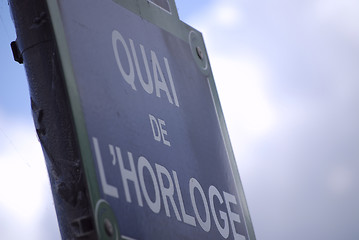 Image showing street sign paris2