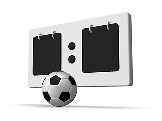 Image showing soccer scoreboard