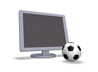 Image showing soccer tv