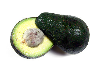 Image showing Cut ripe avocado