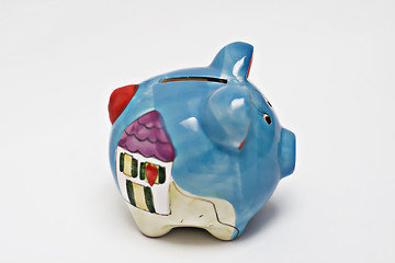 Image showing Piggy bank isolated on a white background