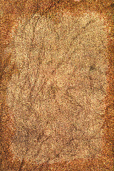 Image showing Old tattered leather