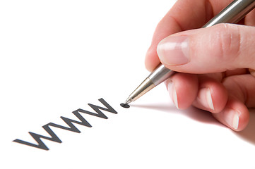 Image showing WWW Handwriting