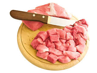 Image showing cutting meat