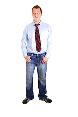 Image showing Young man in jeans.