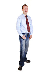 Image showing Young man in jeans.