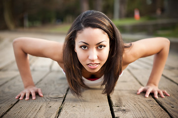 Image showing Woman exercise