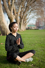 Image showing Meditating yoga woman