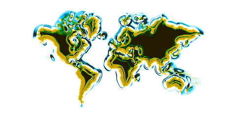 Image showing world map