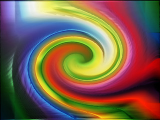 Image showing rainbow color background
