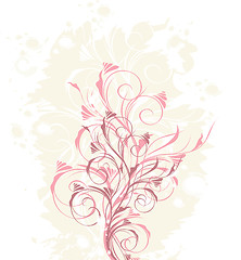 Image showing Pastel floral background