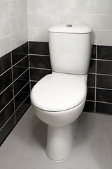 Image showing Neat toilet bowl