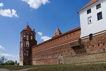Image showing Tower and Wall with balcony