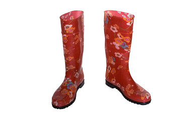 Image showing colored boots isolated