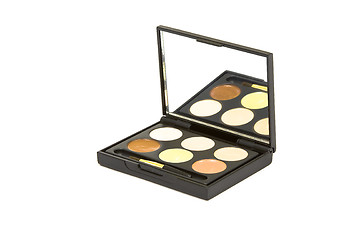 Image showing box with eyeshadow  isolated