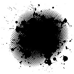 Image showing grunge ink splat