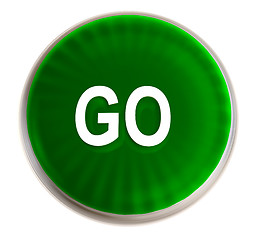 Image showing green go button