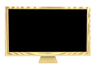 Image showing wooden television