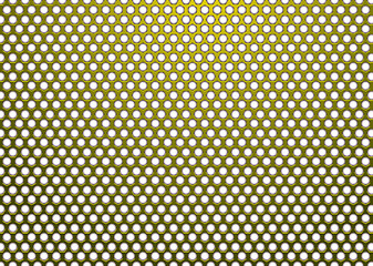 Image showing hexagon metal gold white