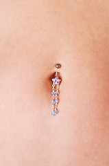 Image showing Belly button jewelry.