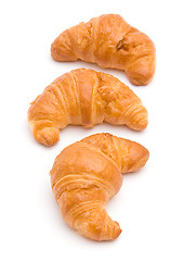 Image showing Three croissants