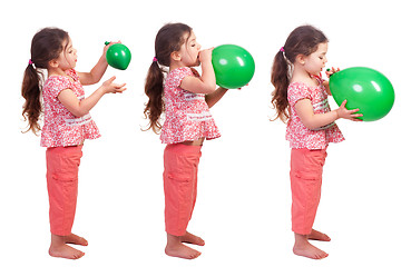 Image showing Blowing Up A Balloon