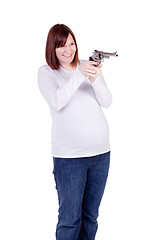 Image showing Pregnant Mamma Target Practice