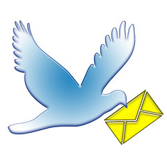 Image showing Dove Postal