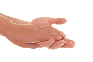 Image showing Hands of man and woman.