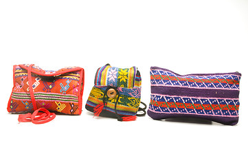 Image showing colorful purses handbags satchels made in central america