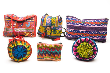 Image showing colorful purses handbags satchels made in central america