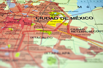 Image showing Mexico City map.