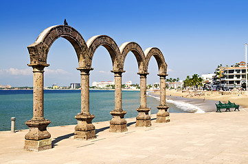 Image showing Los Arcos Amphitheater in Puerto Vallarta, Mexico