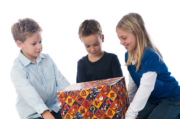 Image showing Getting A Present