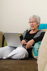 Image showing Senior Woman On A Laptop - 2