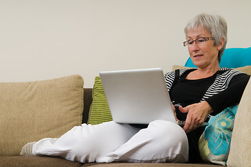 Image showing Senior Woman On A Laptop - 4