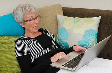 Image showing Senior Woman On A Laptop - 5