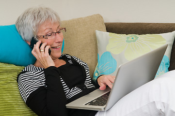 Image showing Senior Woman On A Laptop - 6