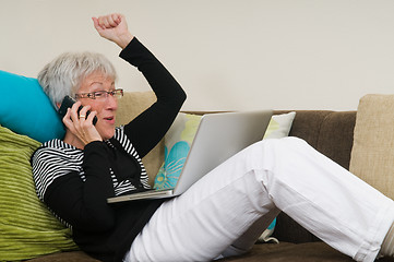 Image showing Senior Woman On A Laptop - 7