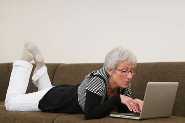 Image showing Senior Woman On A Laptop - 9