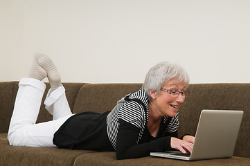 Image showing Senior Woman On A Laptop - 10