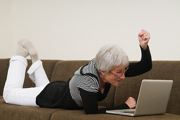 Image showing Senior Woman On A Laptop - 11