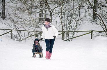 Image showing Having Fun In The Snow